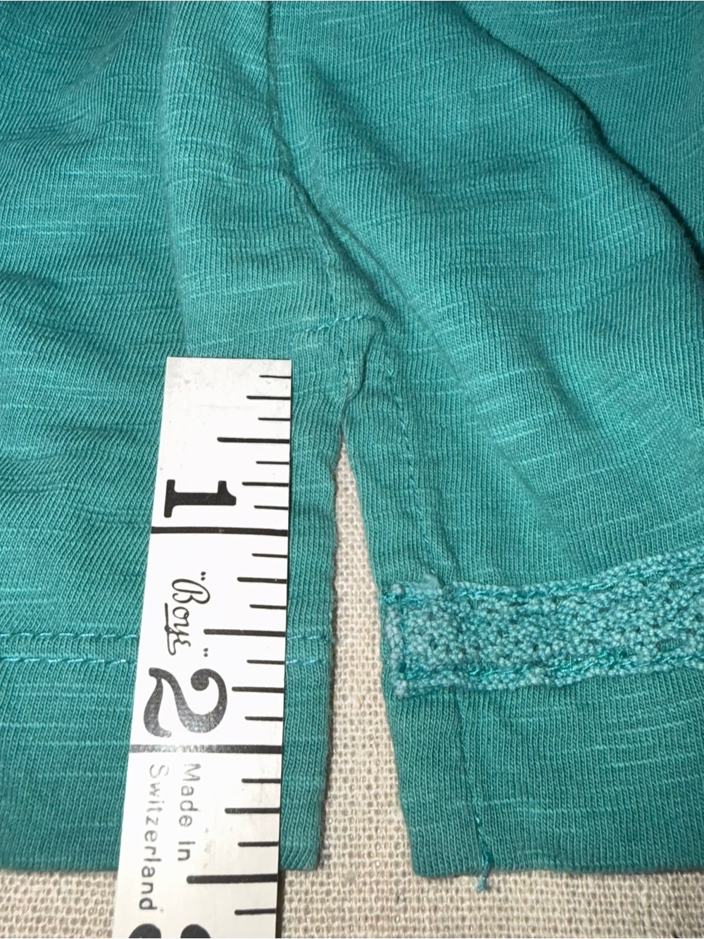 Eddie Bauer Short Sleeve Tee Teal Green with Tan Details Size XL - Picture 11 of 12